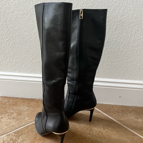 Coach leather boots heels size 5B - Picture 8 of 8